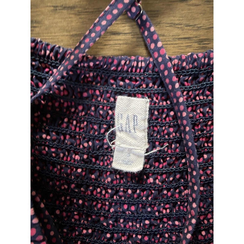 Gap Purple Polka Dot Spaghetti Strap Dress Size Small Tomato Girl - Picture 3 of 4